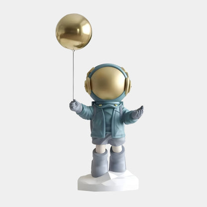 Petite Figurine de Ballon Astronaute Galactique Bleue - 42cm