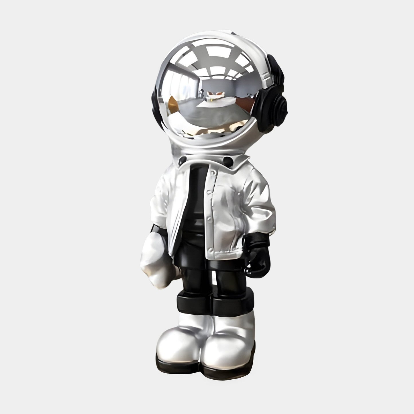 Figurine Astronaute Battements Argent Lunaire - 36 cm